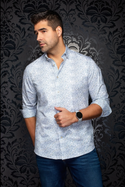 Au Noir Stretch Shirt | TITO, Sky Blue