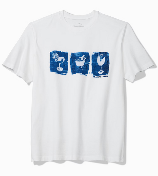 Tommy Bahama Three's a Party Graphic T-Shirt | White