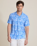 Tommy Bahama Bahama Coast Fizz Impressions IslandZone® Polo | Glacier
