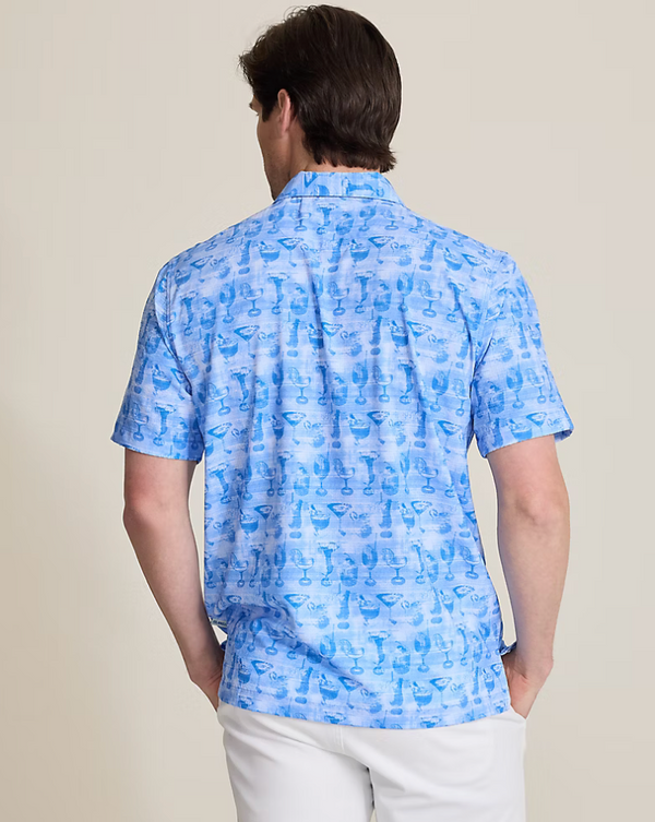 Tommy Bahama Bahama Coast Fizz Impressions IslandZone® Polo | Glacier