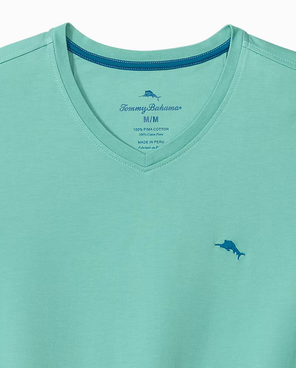 Tommy Bahama Bali Skyline V-Neck T-Shirt | Azure Water