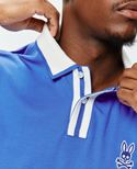 Psycho Bunny Mens Ridley Performance Pique Polo | Amparo Blue