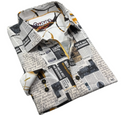 Sugar Long Sleeve Shirt NEWSPAPER | Multi
