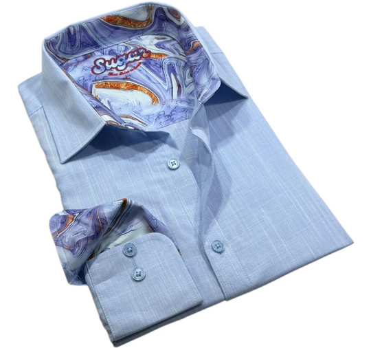 Sugar Long Sleeve Shirt KINZY | Sky
