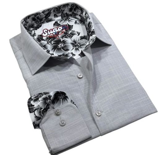 Sugar Long Sleeve Shirt KINZY | Silver
