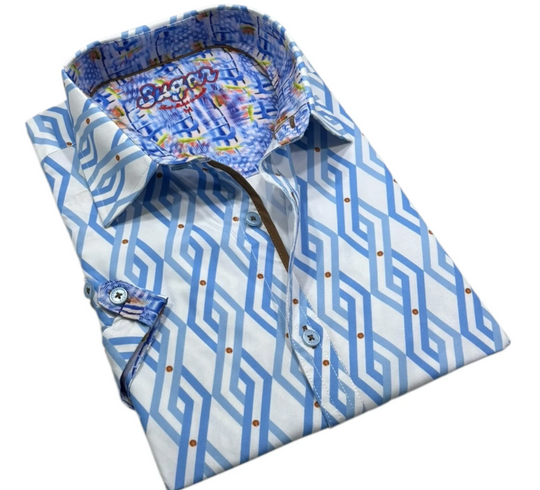 Sugar Short Sleeve Shirt BRIAR | Sky