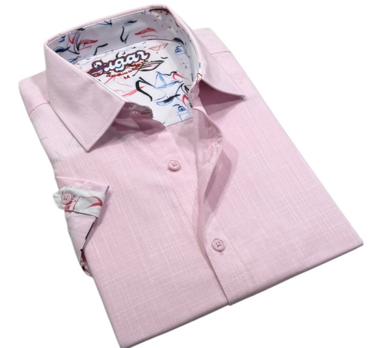 Sugar Short Sleeve Shirt KINZY | Rose