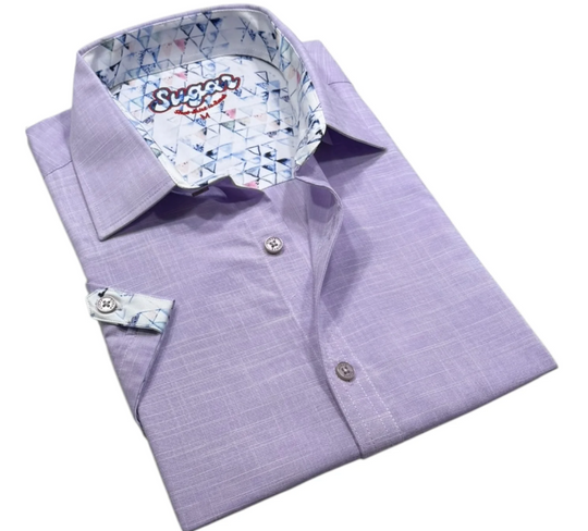 Sugar Short Sleeve Shirt KINZY | Lavender