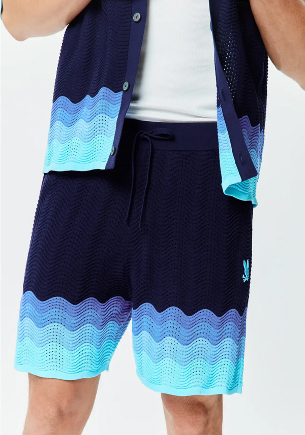 Psycho Bunny Holden Knit Short 6" | Evening Blue