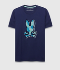 Psycho Bunny Mens Ethan Graphic Tee  | Evening Blue