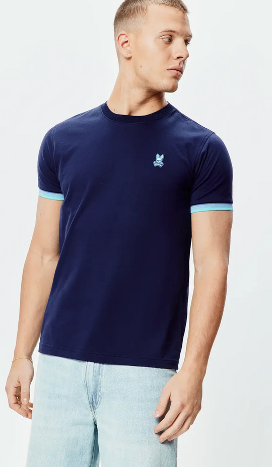 Psycho Bunny Mens Holden Tee | Evening Blue