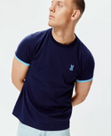Psycho Bunny Mens Holden Tee | Evening Blue