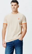 Psycho Bunny Mens Holden Tee | Sand Shell