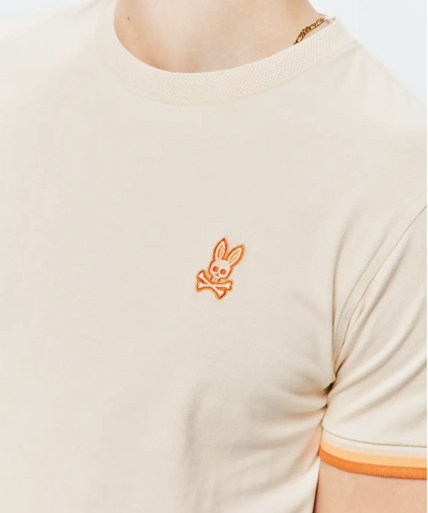 Psycho Bunny Mens Holden Tee | Sand Shell
