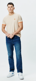 Psycho Bunny Mens Holden Tee | Sand Shell