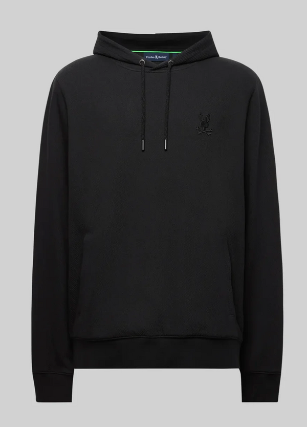 Psycho Bunny Mens Kai Hoodie | Black
