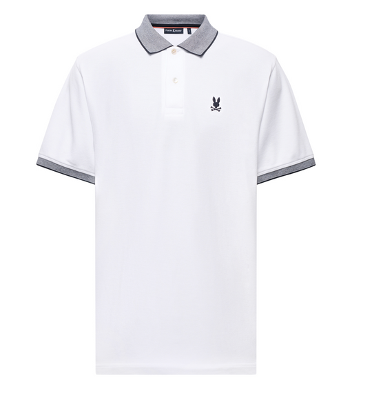 Psycho Bunny Mens Polo Jonas | White