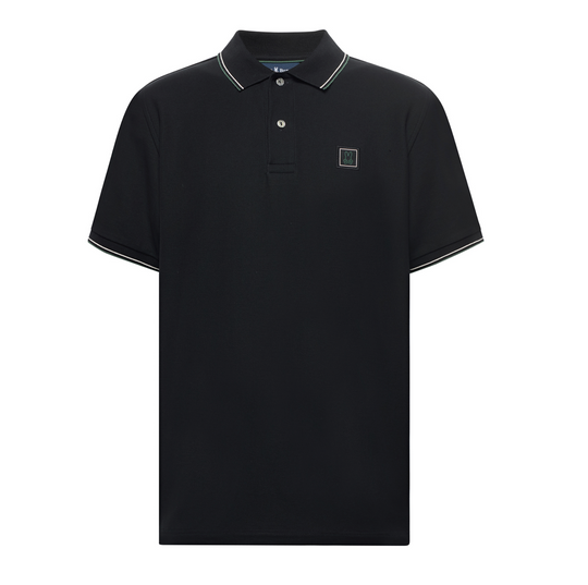 Psycho Bunny Mens Pique Polo Joseph | Black
