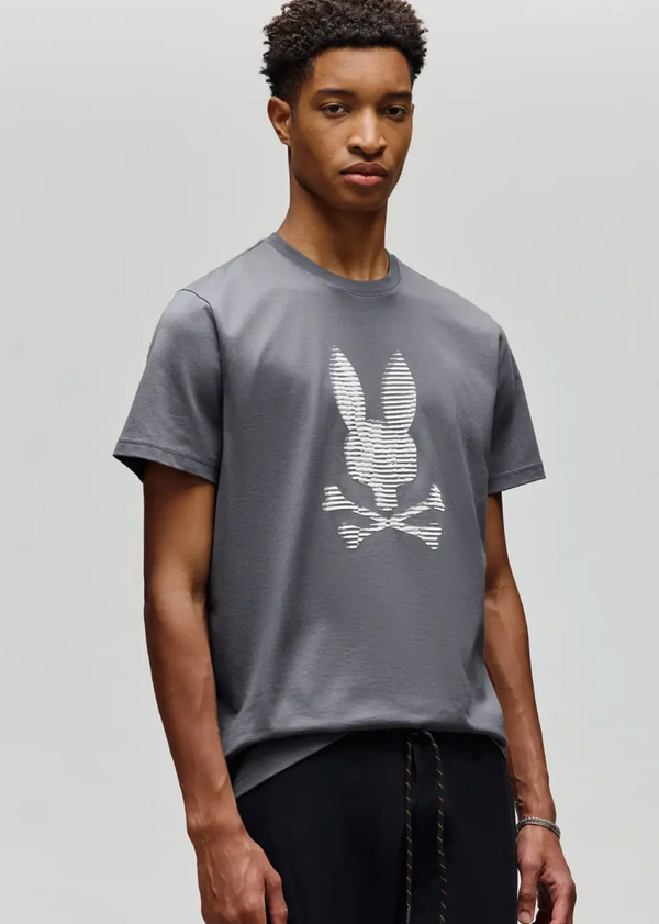 Psycho Bunny Men Graphic Tee Grant | Blackened Pearl