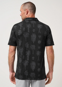 Travis Mathew Performance Jersey Salt Mist Polo | Black