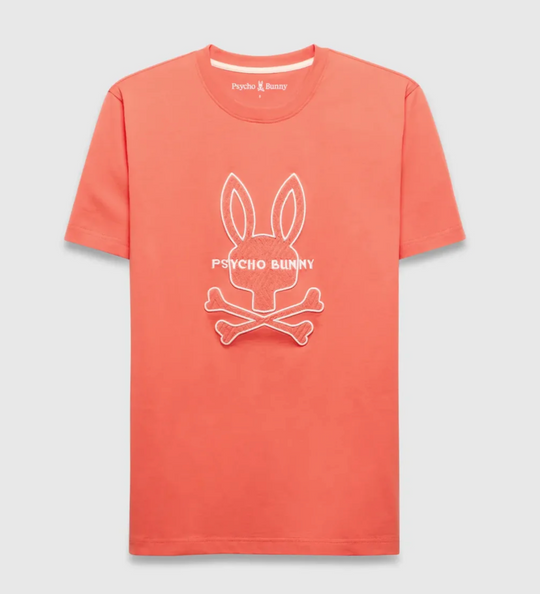 Psycho Bunny Mens Craig Graphic Tee | Amberglow