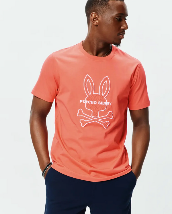 Psycho Bunny Mens Craig Graphic Tee | Amberglow