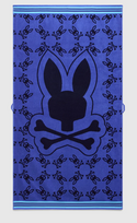 Psycho Bunny All Over Towel | Amparo Blue