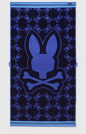 Psycho Bunny All Over Towel | Amparo Blue