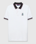 Psycho Bunny Zoom Mens Nate Pique Polo | White