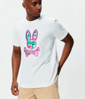 Psycho Bunny Mens Nate Graphic Tee | White