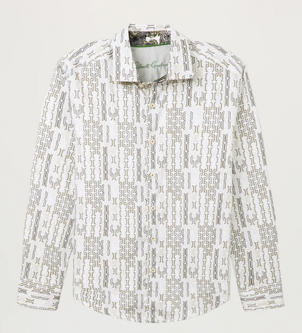 ROBERT GRAHAM SHIRT MISSING LINKS | KHAKI