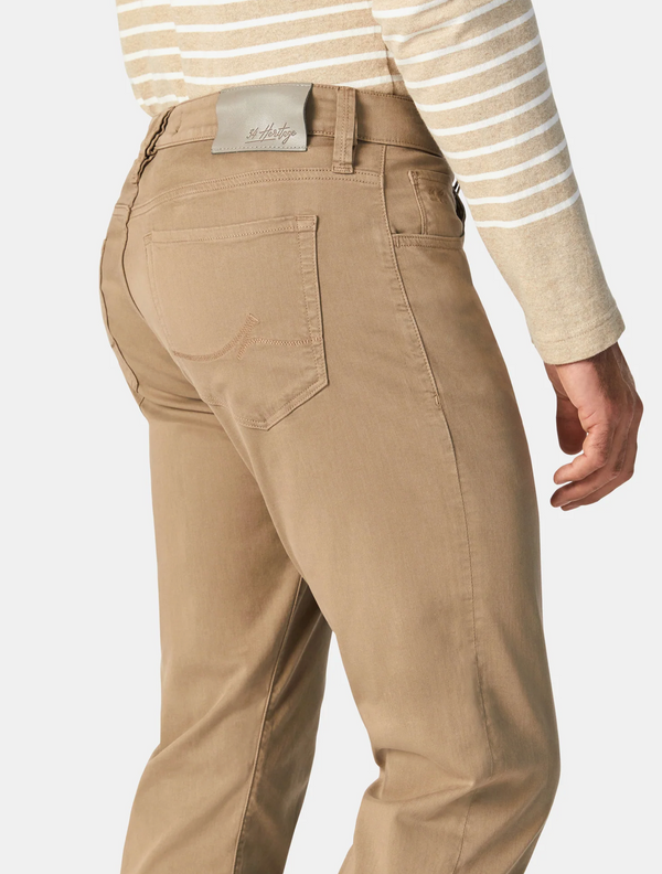 34 Heritage Courage Straight Leg Pants In Roasted Cashew Twill