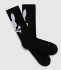 Psycho Bunny Mens 3 Pack Sport Sock | Black
