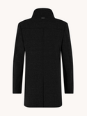 A Fish Named Fred Funnel Neck Coat | Black