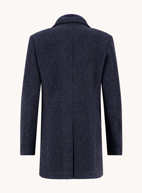 A Fish Named Fred Overcoat Small Structure | Navy