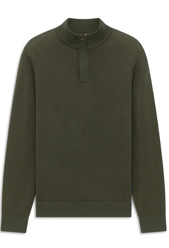 Bugatti Sweater 1/2 Zip | Olive