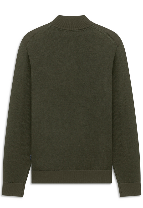 Bugatti Sweater 1/2 Zip | Olive