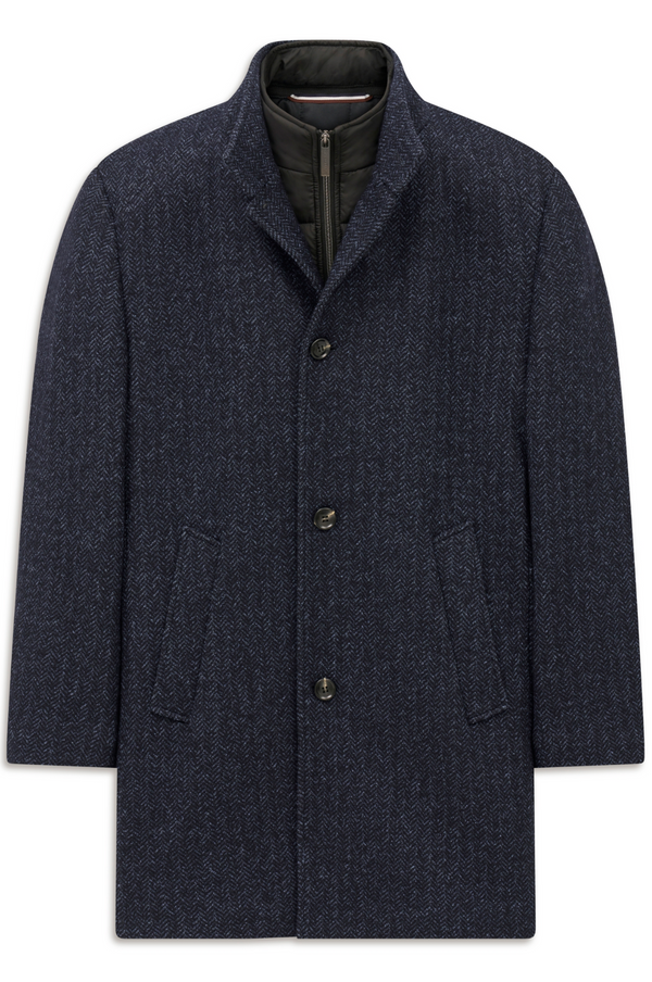 Bugatti Wool Over Coat | Navy