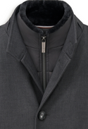 Bugatti Wool Over Coat | Dark Grey