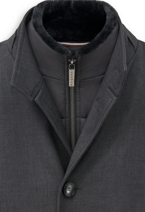Bugatti Wool Over Coat | Dark Grey