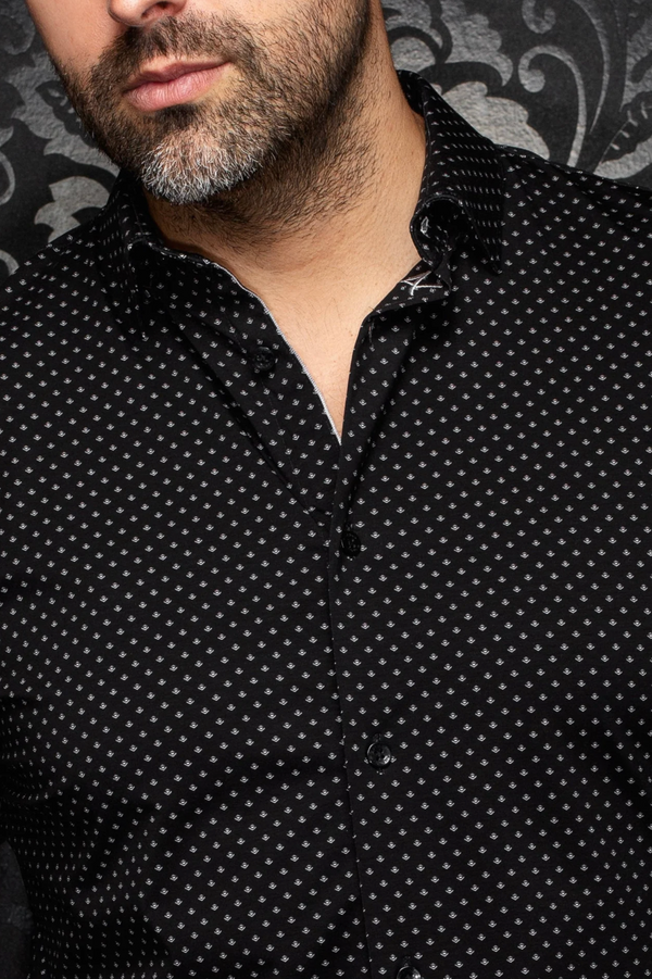 Au Noir 360° Stretch Shirt | Alexander-Fan, Black