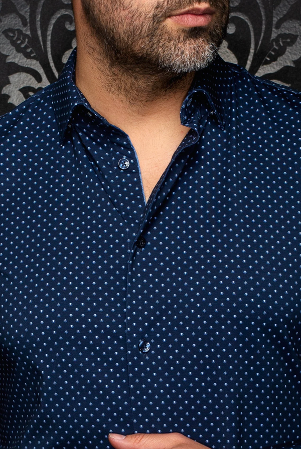 Au Noir 360° Stretch Shirt | Alexander-Fan, Navy