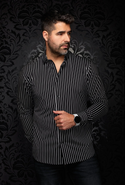 Au Noir 360° Stretch Shirt | Alexander-Msp, Black