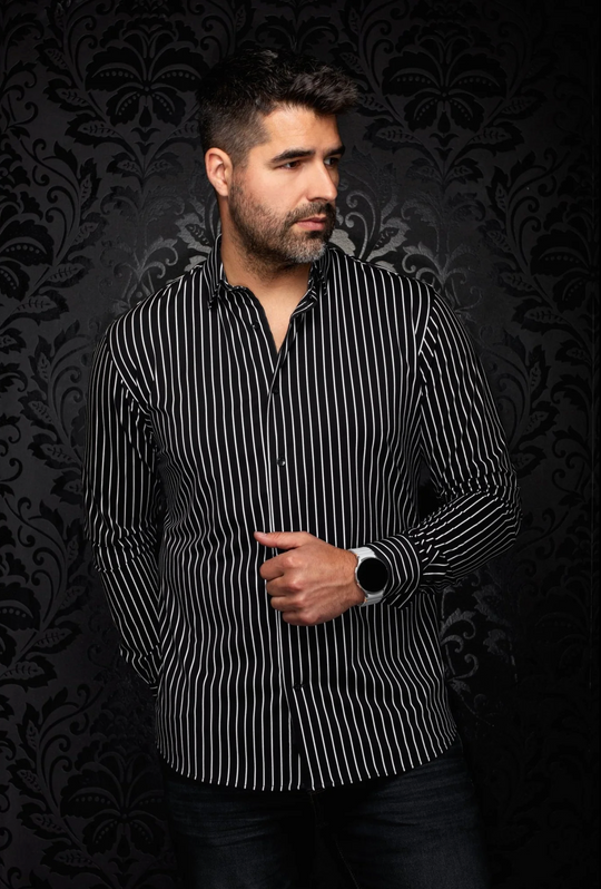 Au Noir 360° Stretch Shirt | Alexander-Msp, Black
