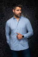Au Noir 360° Stretch Shirt | Alexander-Msp, Blue