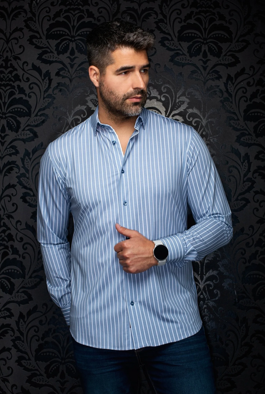 Au Noir 360° Stretch Shirt | Alexander-Msp, Blue