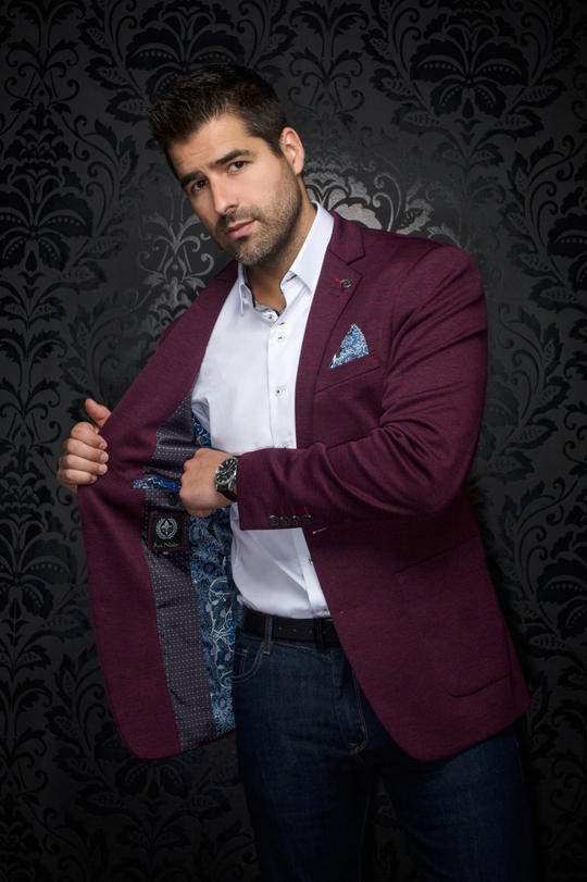 Au Noir Blazer | Delon, Burgundy