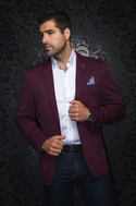Au Noir Blazer | Delon, Burgundy