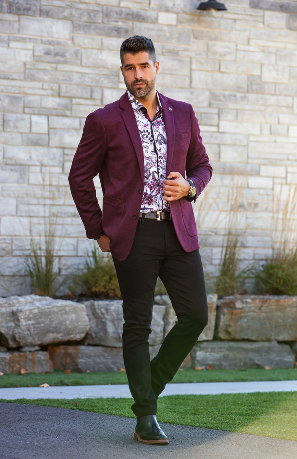 Au Noir Blazer | Delon, Burgundy