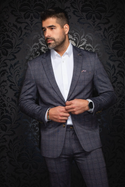 Au Noir Blazer/ Suit Separate | Fiennes, Grey